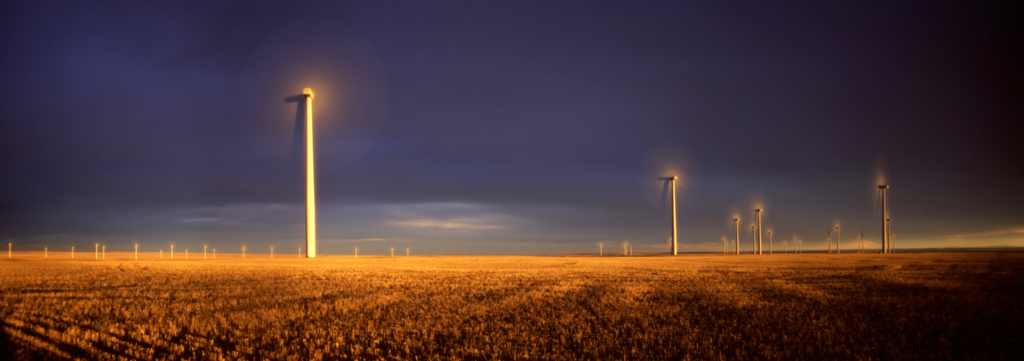 Eddie Erdmann - Judith Gap Wind Energy Center at Sunset